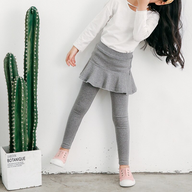 2022 Baby Girls Leggings Cotton Princess Skirt-pants Spring Autumn Children Slim Skirt Trousers for 2-7 Years Kids Clothes