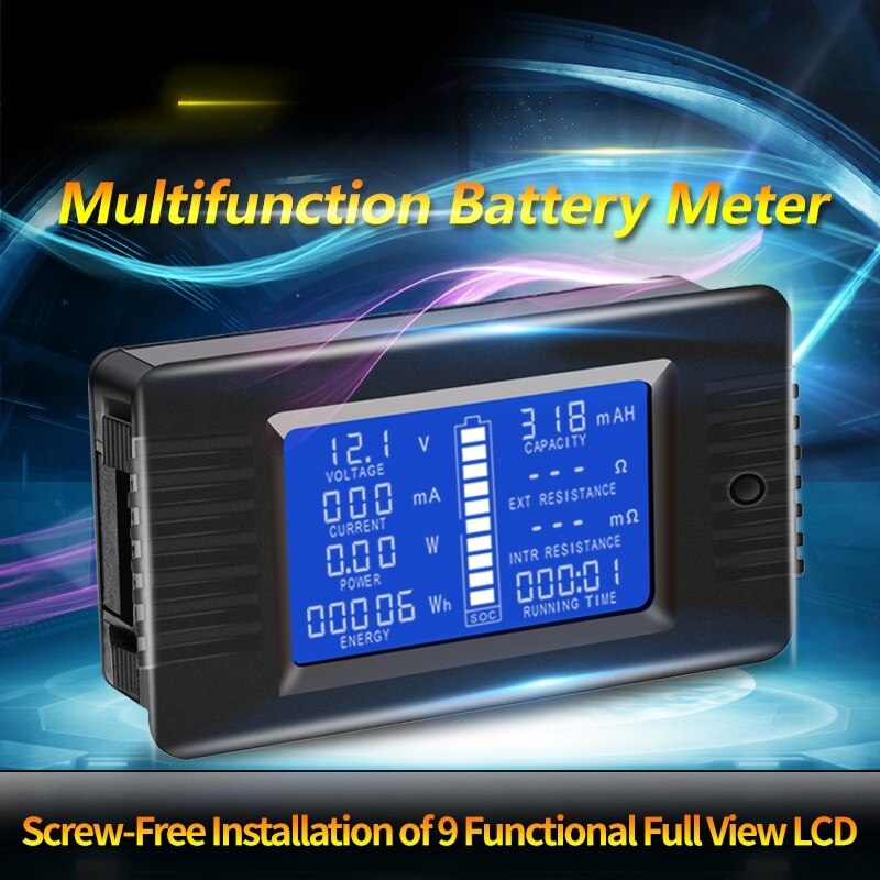 Pzem 015 dc 0-200v 50a voltmeter amperemeter bilbatteri tester kapacitet modstand el spændingsmåler monitor 12v 24v 48v 96v