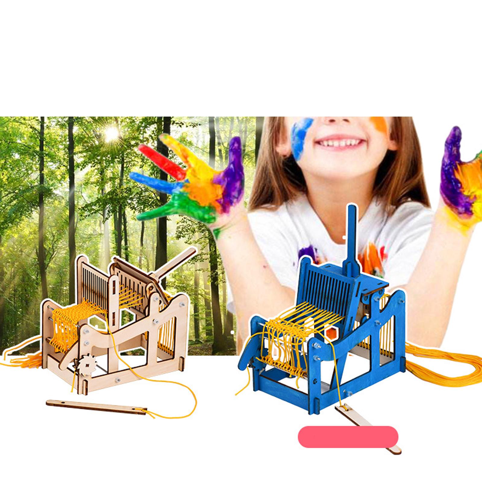 Wooden DIY Hand-Knitting Weaving Machine Develops Creativity for Beginners