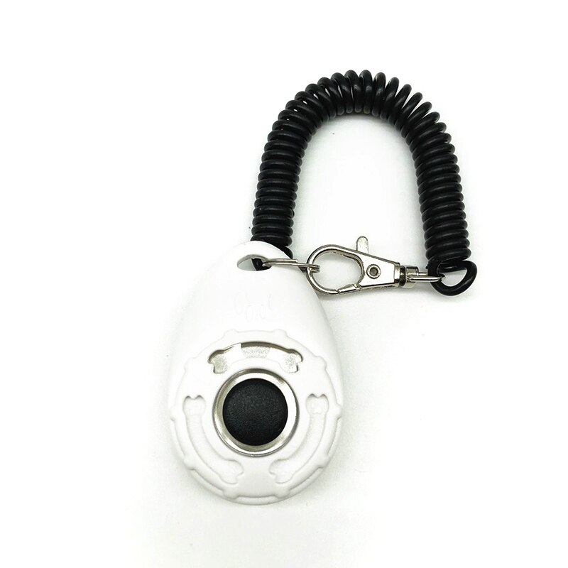 Clicker-juguetes para perros, Entrenamiento Clickers de mascotas, adiestramiento de adiestramiento para perros, duradero: White