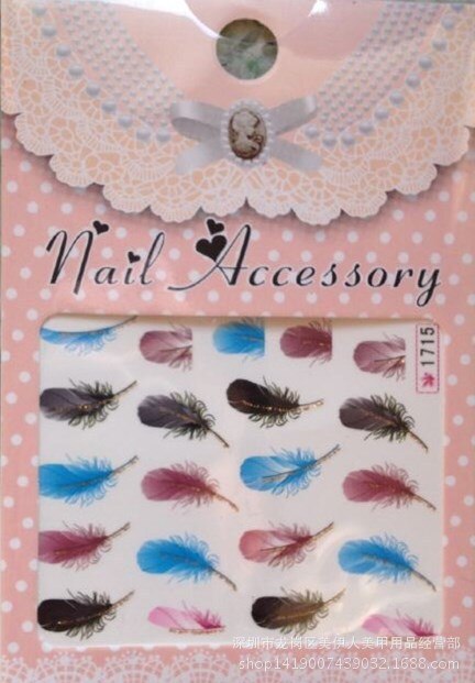 1 pièces plume colorée bricolage Nail Art strass petites perles irrégulières manucure 3D Nail Art décoration dans les accessoires de roue
