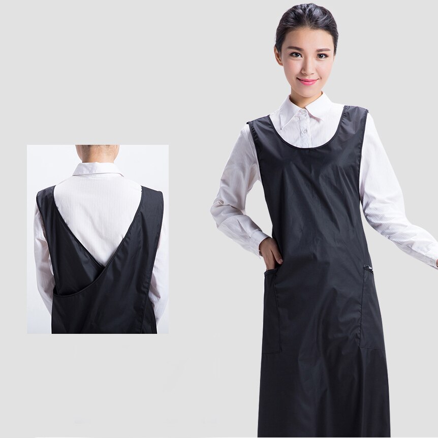 Hairdresser Long Working Salon Barber & Assitant Hair Cutting Styling Cape Apron Gown Blouse To Knee Hairdressing Supplies U1031