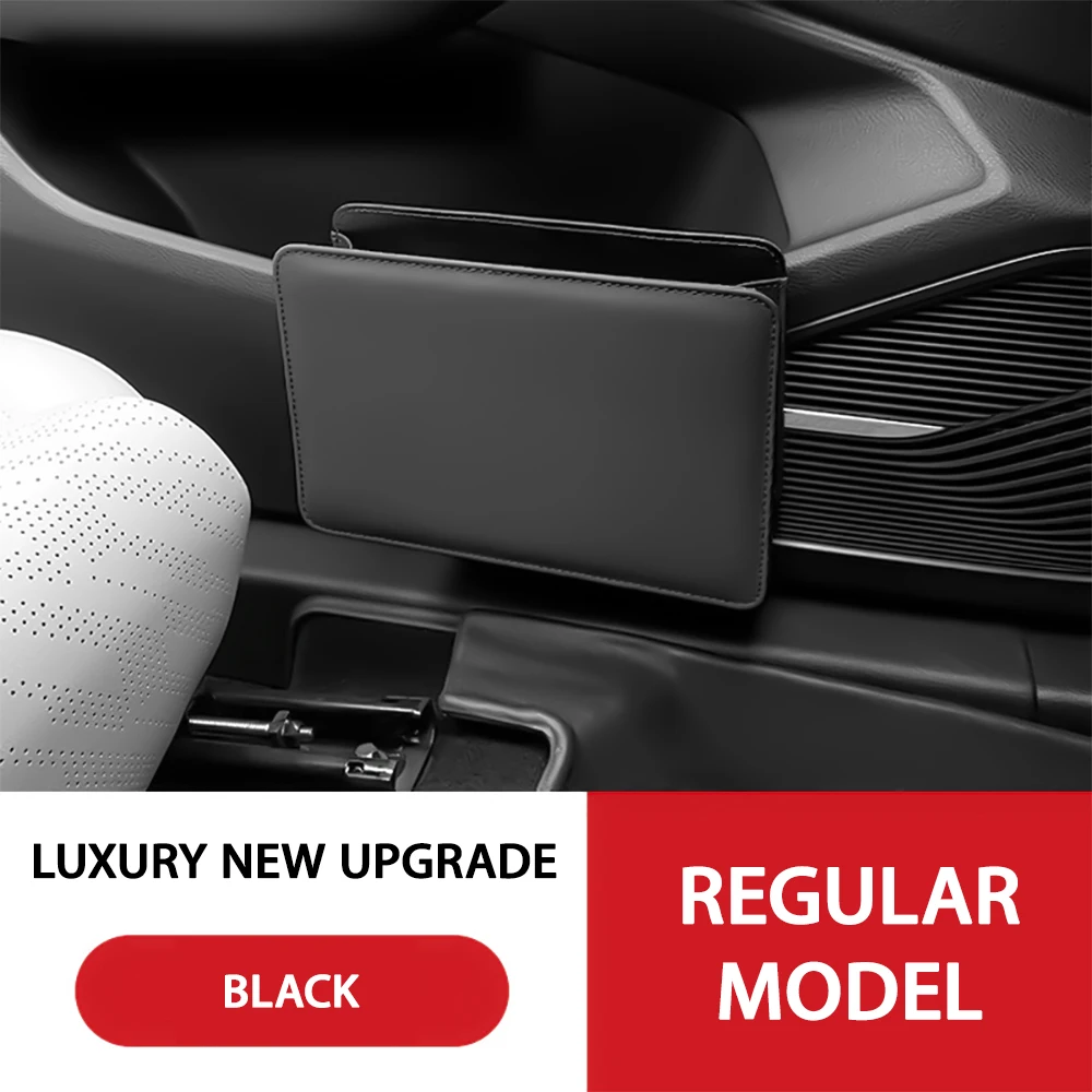 Scatola portaoggetti multifunzionale per porta auto pieghevole per cestino per auto, scatola portaoggetti in pelle appesa sul retrò del sedile, accessori interni per automobili: Oro