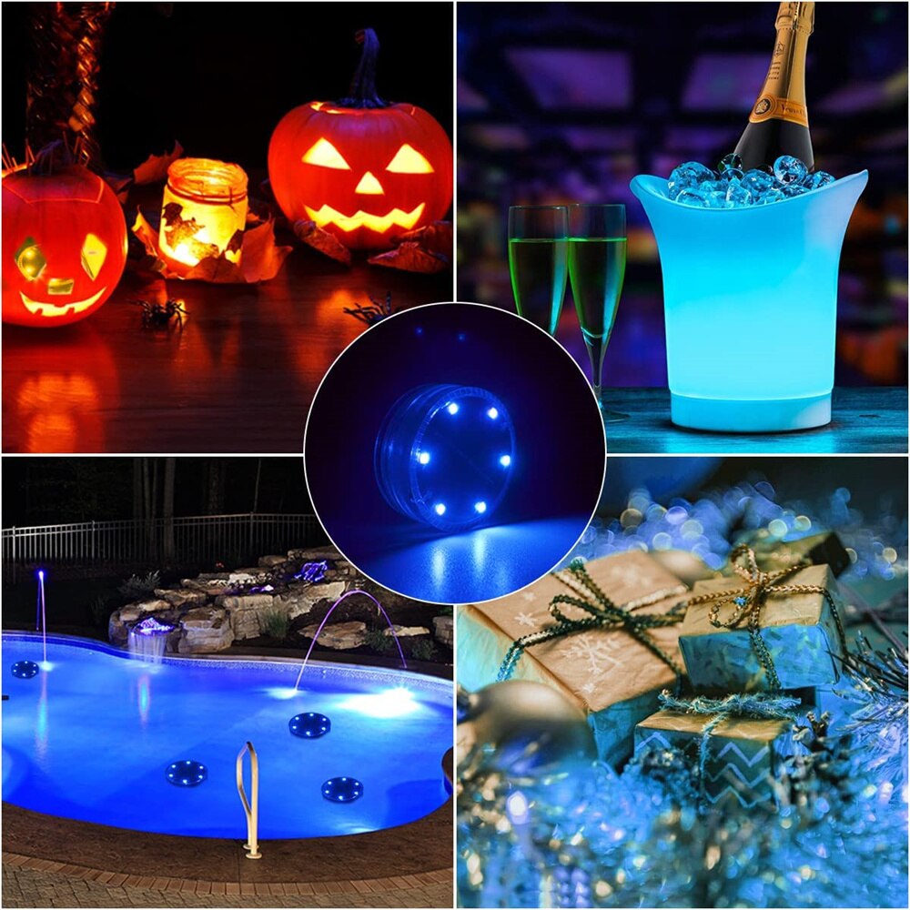 Solar LED Submersible Light Remote Control Underwater Night Lamp Pool Float Light For Swimming Pool Aquarium Fishing Lighting