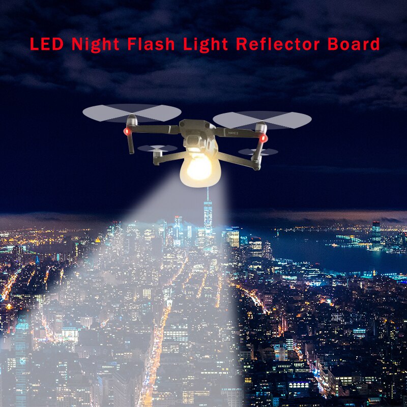 Til dji mavic 2 pro / zoom drone bund ledet natflyvning flash lys reflektor bord fremadrettet diffuser redning tilbehør