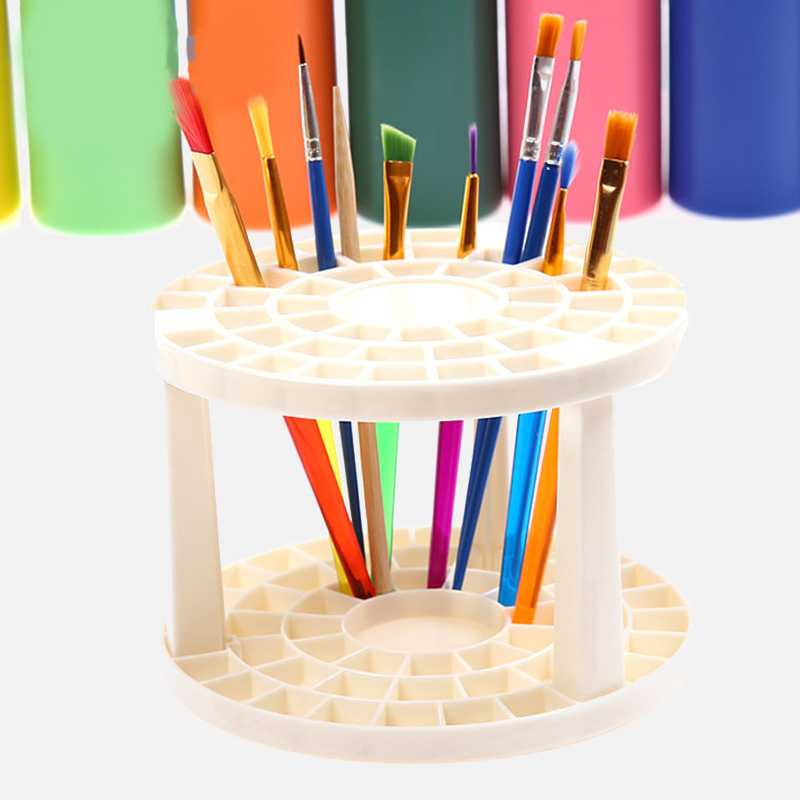 Aquarel Schilderij Borstel Pen Houder Art Supplies Penselen Pen Houder 49 Gaten Pen Rack Display Stand Ondersteuning Houder