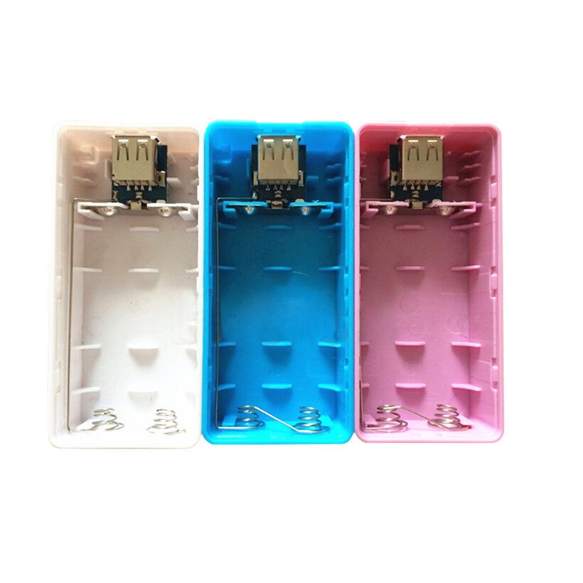 Carprie 5600 mah 2x 18650 usb makt bank batterilader veske diy boks til iphone til sumsang 180125