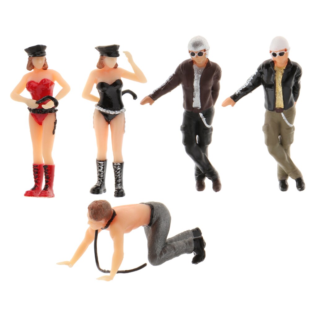Standard 1/64 mini miniatyr människor figur gata arkitektur tillbehör