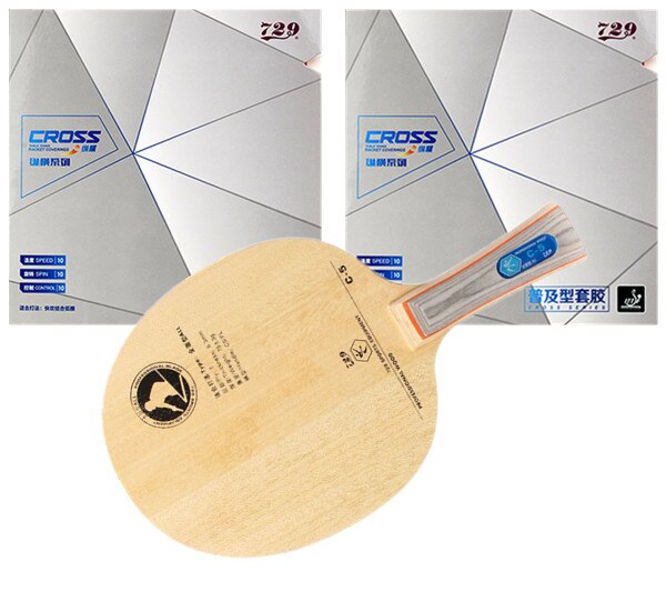 RITC 729 Friendship C5 with General Cross rubbers Table Tennis Racket blade ping pong
