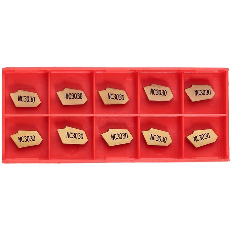 SPB26-3 Parting Grooving Cut-Off Blade Tool Holder 26mm + 10Pcs NC3030 Gold Cutter Inserts Turning Tools