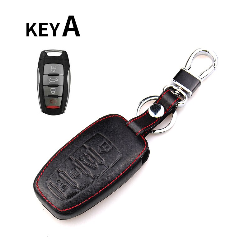 Metal leather Car Key Shell Cover Case keychain For Great Wall HAVAL H1 H2 H3 H5 H6 H7 H8 H9 M4 M6 Concept COUPE F7x SC C30 C50: KEY A