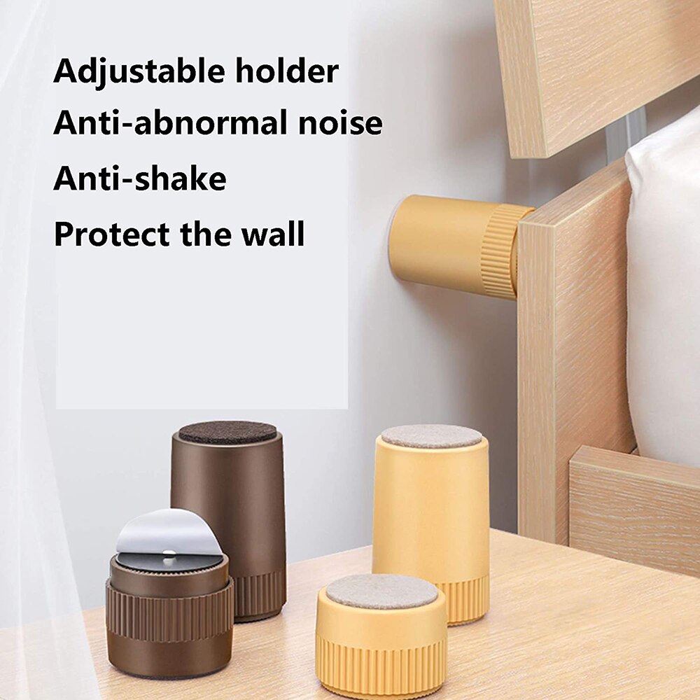 Einstellbare Kopfteil Stopper für Bett, Kopfteil Stabilisator Stopper Bett Zauberstab, Einstellbare Gewinde Bett Rahmen Anti-Schütteln Werkzeug