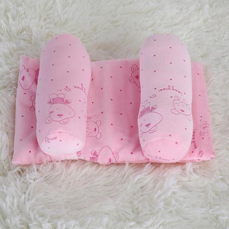 Baby Anti-heading Pillow Adjustable Memory Foam Support Newborn Infant Sleep Positioner Prevent Anti Roll Pillow: Pink