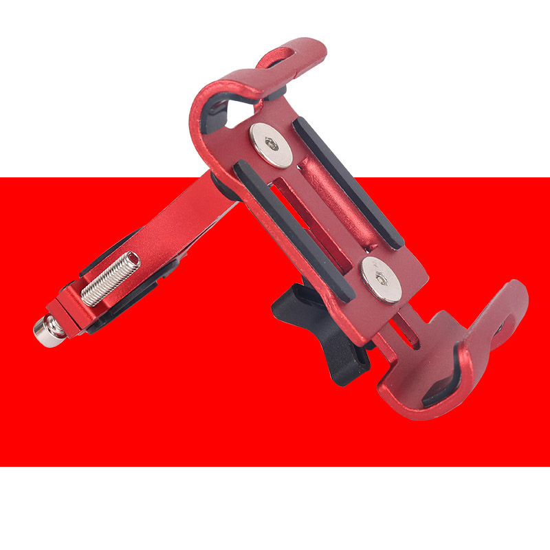 Metalowy uchwyt na telefon rowerowy Uniwersalny uchwyt na kierownicę roweru MTB Antypoślizgowy uchwyt do montażu na stojaku Uchwyt na telefon do telefonu komórkowego: YELLOW