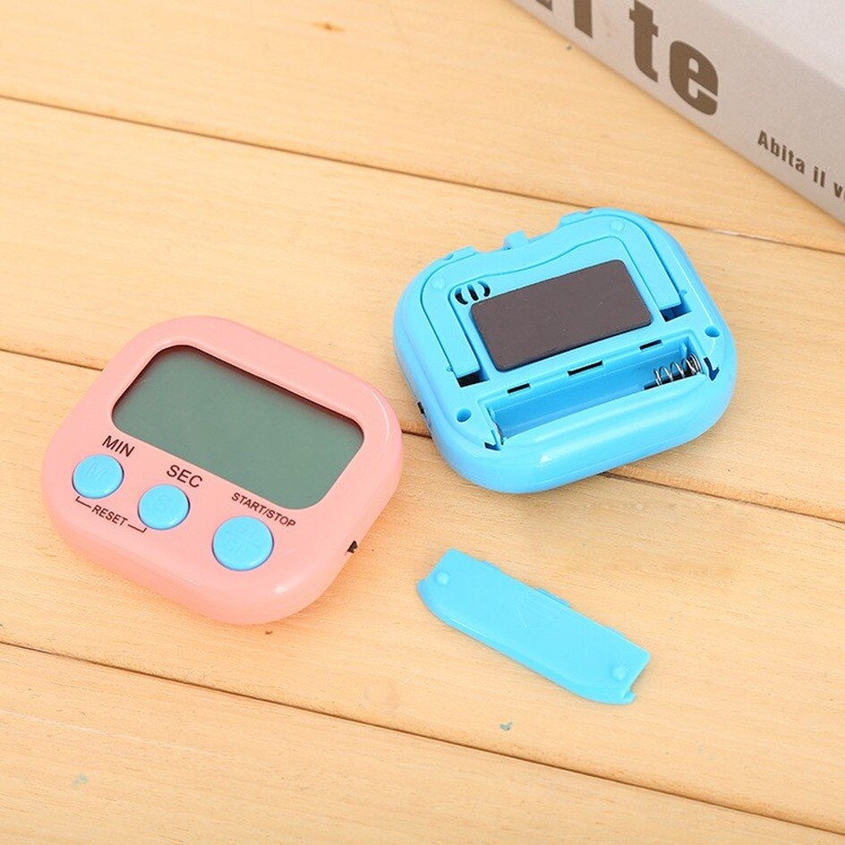 LCD Digital Kitchen Countdown Alarm Clock Timer with Stand Kitchen Timer Practical Cooking Timer Alarm Clock