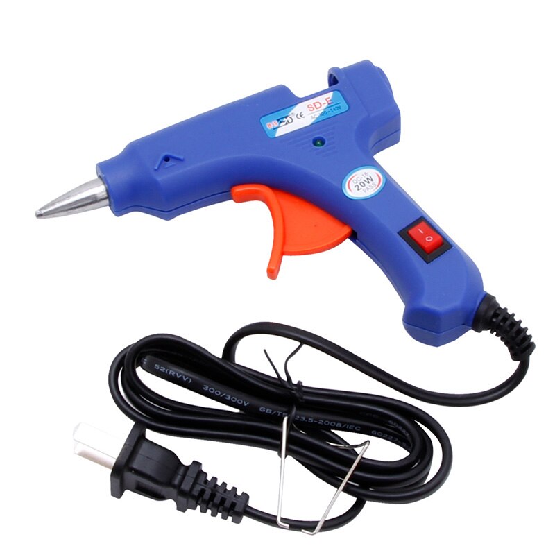 Elektrisk uppvärmning smältlimpistol hantverksreparationsverktyg 20w us plug