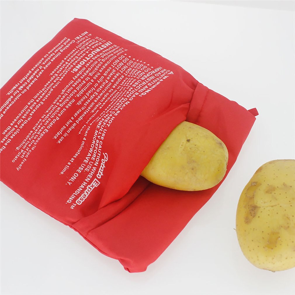 Mikrovågsugn bakning potatis matpåse bakad potatis ris fickor tvättbar påse