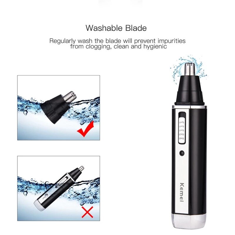 4 In 1 Professionele Elektrische Oplaadbare Neus En Oorhaar Trimmer Scheerapparaat Tempel Cut Persoonlijke Verzorging Gereedschap Voor Mannen