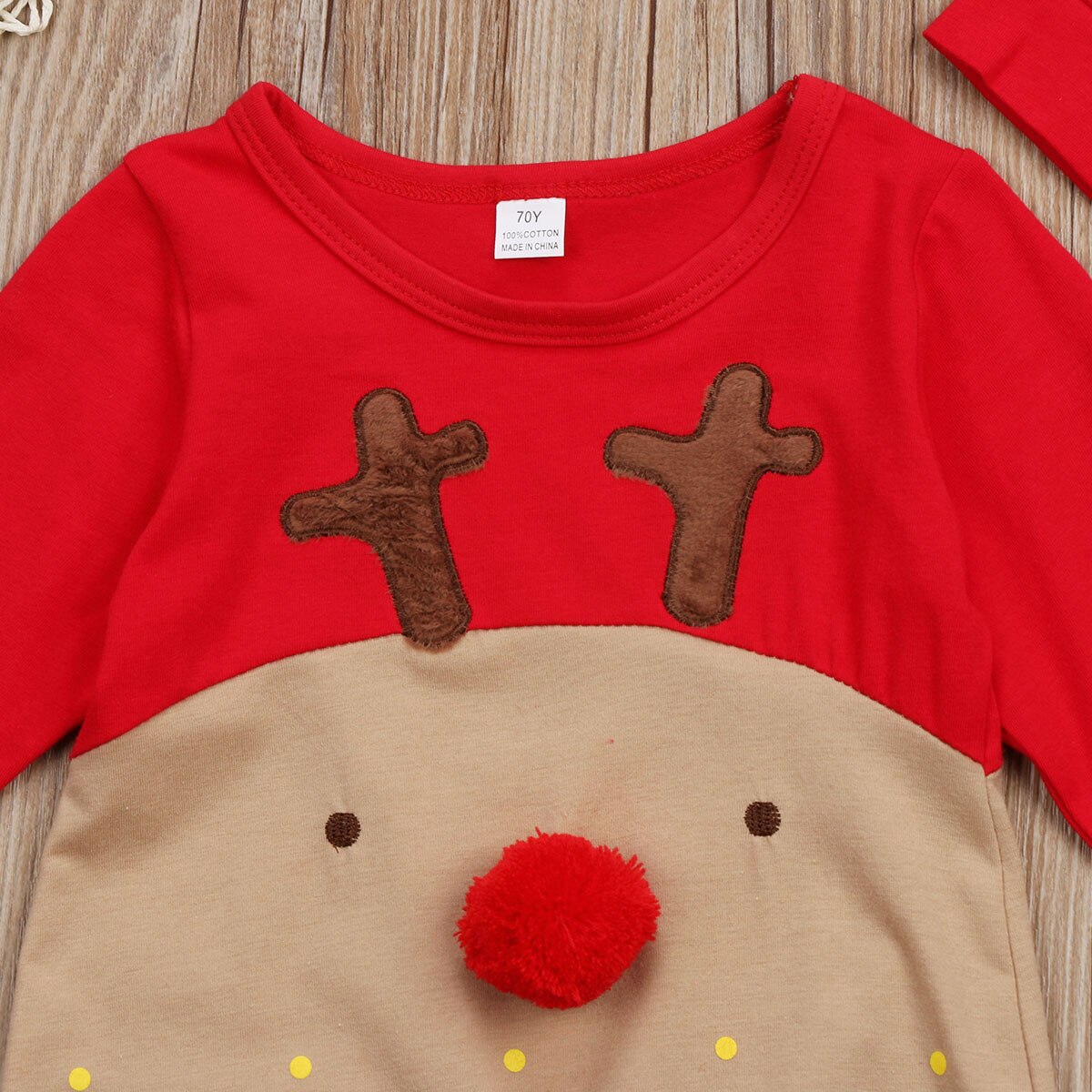 Super søde babyer 2 stk xmas romper tøj sæt nyfødt baby dreng pige jule bukser stribede hatte jumpsuit outfits tøj