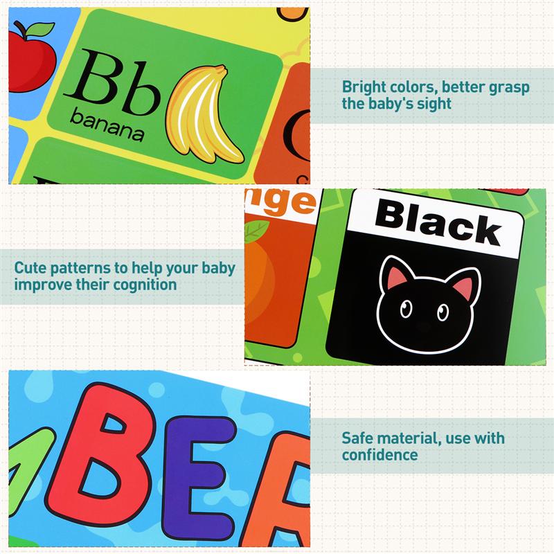 STOBOK Pädagogisches Vorschule Poster Diagramme Für freundlicher Ich bin Vorschulalter Kleinkinder Kindergarten Alphabet Buchstaben Tage Zahlen Bauernhof Tiere