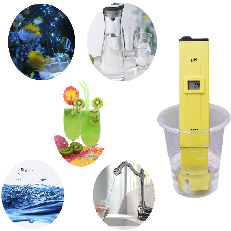 Acidity and Alkalinity Tester Pen Digital Lcd Accuracy Food Aquarium Pool Hydroponics Water Ph Tester Household Instrumentation