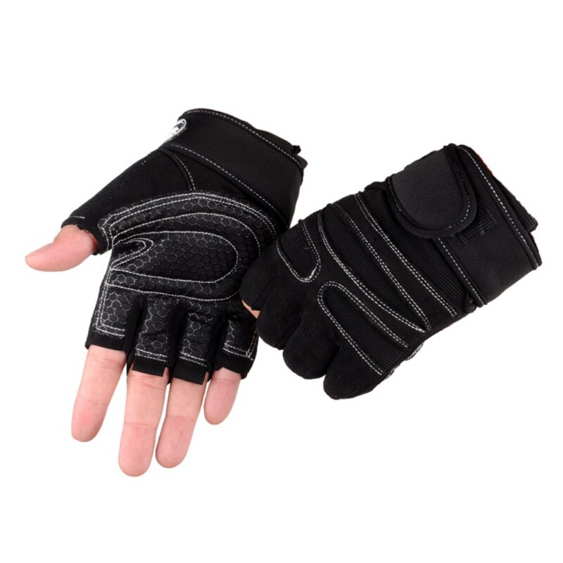 Gewichtheben handschuhe Fitnessstudio Bodybuilding Fitness handschuhe Hand Bewacht Handschuhe wickelt Bandage Gürtel Sport Boxen Handschuhe: Weiß / M