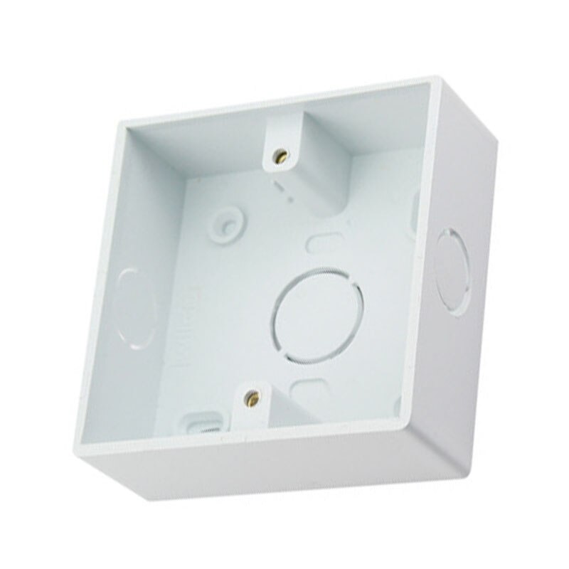 Type 86 switch socket base set with junction box surface open mounting bottom box wall switch socket dark box white switch fitti
