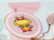 Cross stitch DMC set hand simple metal bookmark Chinese twelve zodiac: Navy Blue