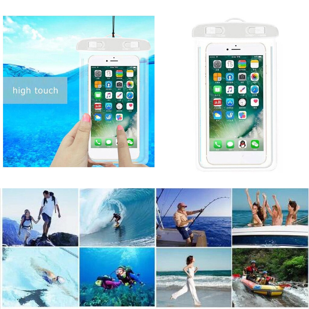 Ouhaobin Telefoon Case Bag Voor 6.5 Inch Mobiele Telefoon Onderwater Zwemmen Waterdichte Tas Cover