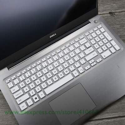 Laptop keyboard cover Protector for Dell inspiron 15 5547 15C 3000 5000 15mr 15CR 3543 15M Ins 15CR-1518L15CD 15MD 15MR M3541R: White