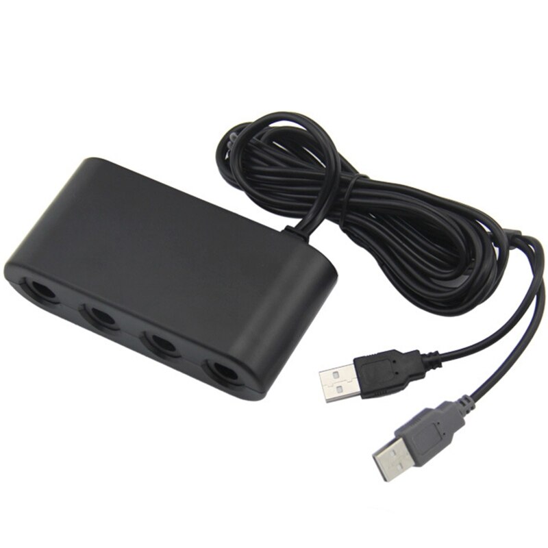 4 Ports Converter for GameCube GC Controller, USB Adapter Plug &amp; Play for NS Switch NGC/Wii U/PC Star Fighting Games