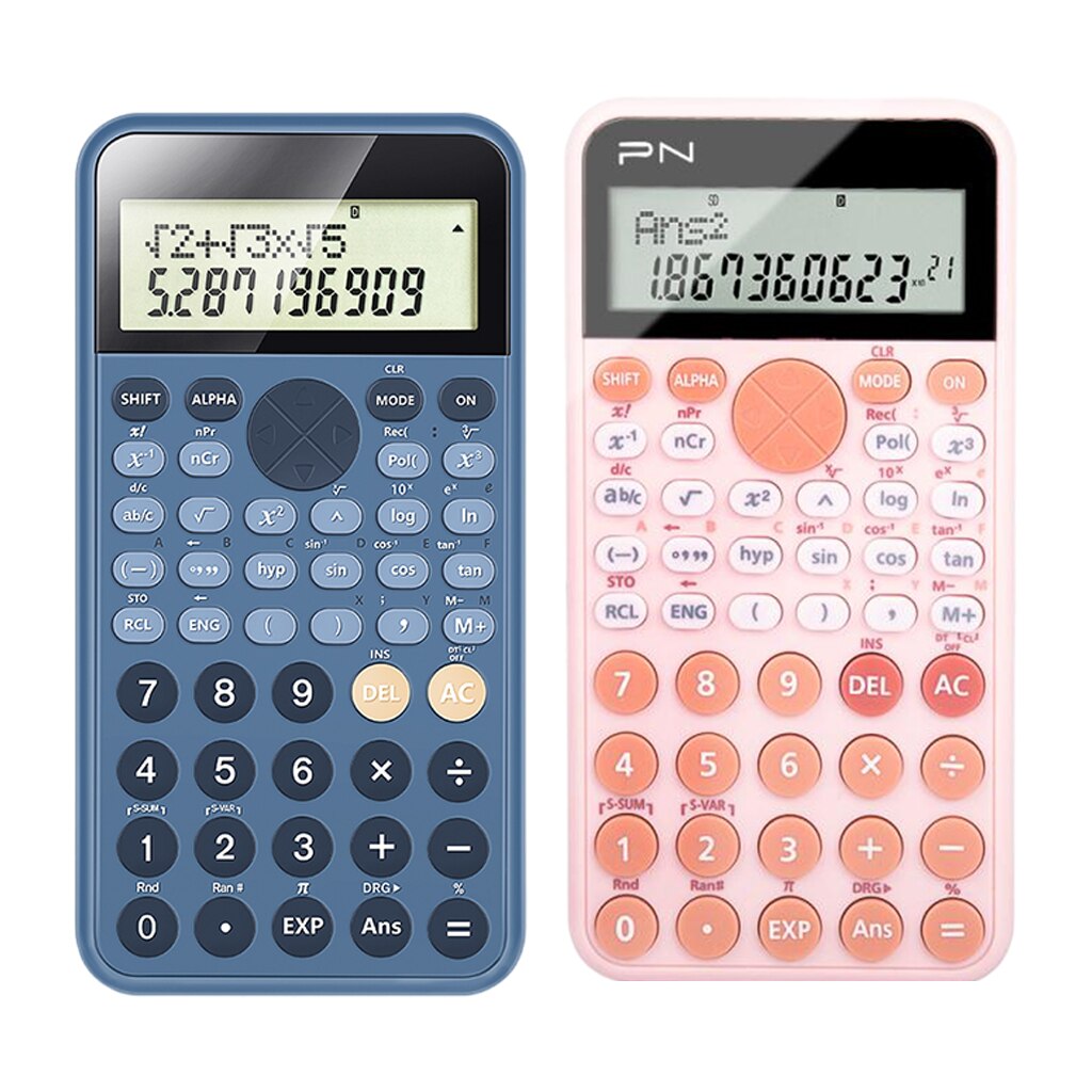 Portable Scientific Function Calculator Battery Powered for Home Office Desktop Beginner