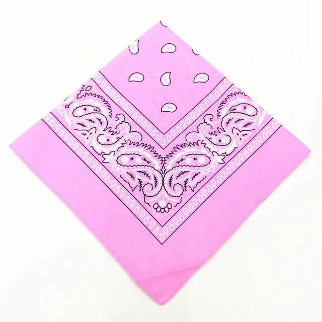 Hommes femmes bandana bandeau cowboy hommes motard sport chapeaux hip hop poignet bandeau simple face tête enveloppement écharpe: Rouge