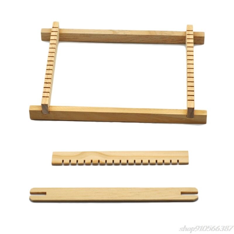 1 Set Houten Breien Weefgetouw Tapijt Handgeweven Machine Diy Handgemaakte Tool Voor Beginners Kinderen O02 20