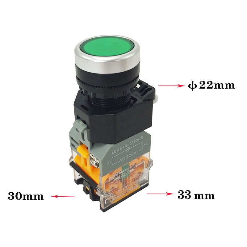 Silver contacts Self-locking emergency stop button Self-locking stop mushroom toggle switch