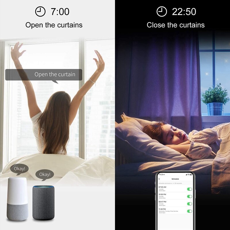 WIFI Smart Roller Shutter Blind Timer Switch Roller Shutter Timer Timer for Roller Shutter Motor Compatible Alexa Echo