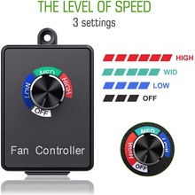 Universele Fan Speed Adjuster Een schakelaar voor 3 instellingen voor alle Duct en inline fans Controller