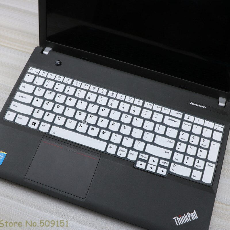 Silicone Laptop Keyboard Cover Protector Skin For Lenovo ThinkPad E15 Gen 2 L15 P15 P15V T15 P53 P15S Notebook: White