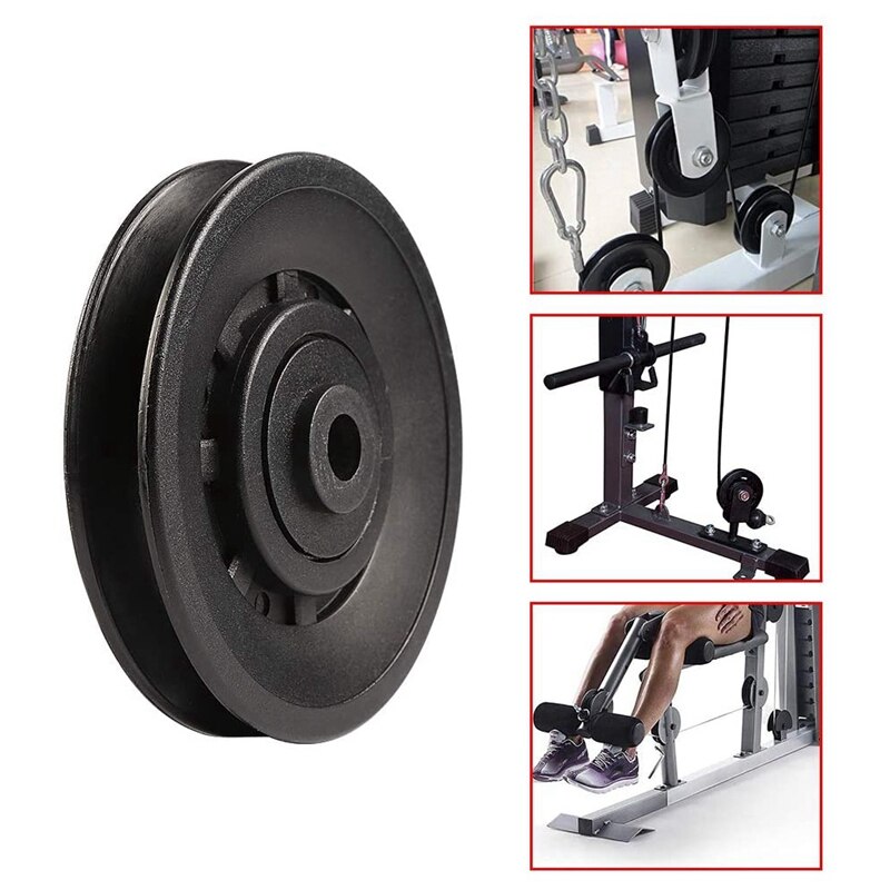 12 st 90mm universell lager remskiva för kabelmaskin gymutrustning del garageport