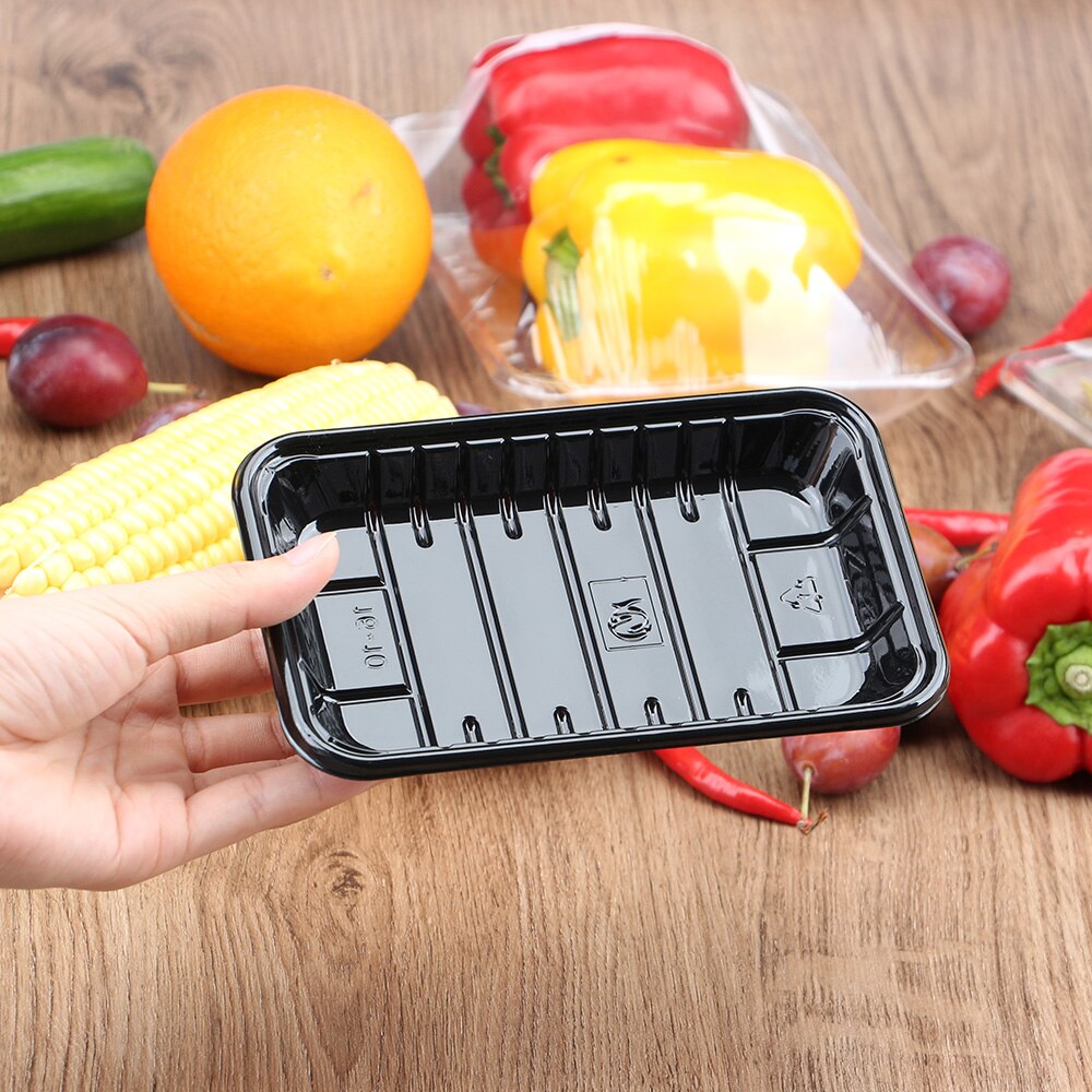Dispos Plastic Frozen Supermarket Poultri Packag Disposable Food Packing Tray
