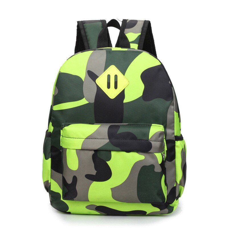 Blue Camouflage Print Toddler Backpacks Kids Schoolbag Light Kindergarten Bookbag for Boys Girls 1-3 Years Old Mochilas Infantil: green A