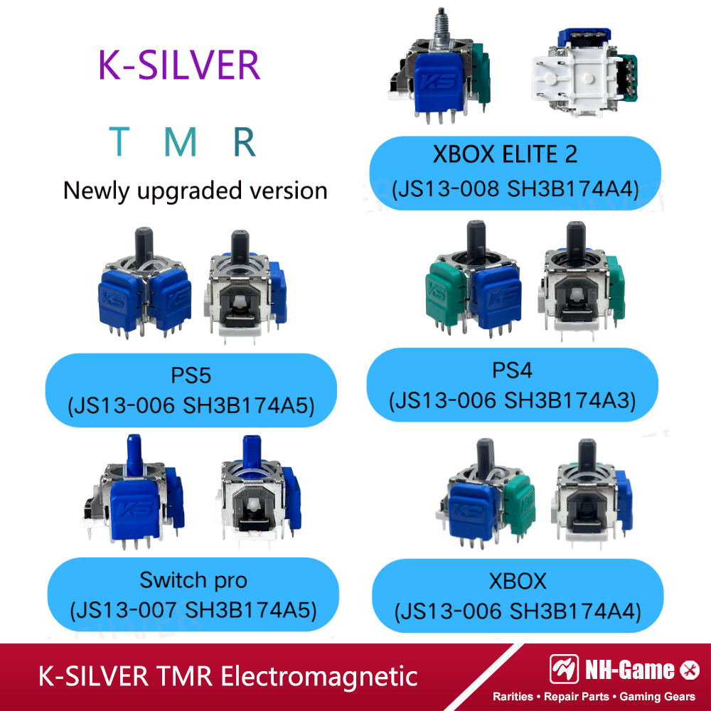 10/20 pçs tmr joystick eletromagnético para ps4 ps5 gamepad 3d analógico substituição polegar vara para xbox ns controlador polegar