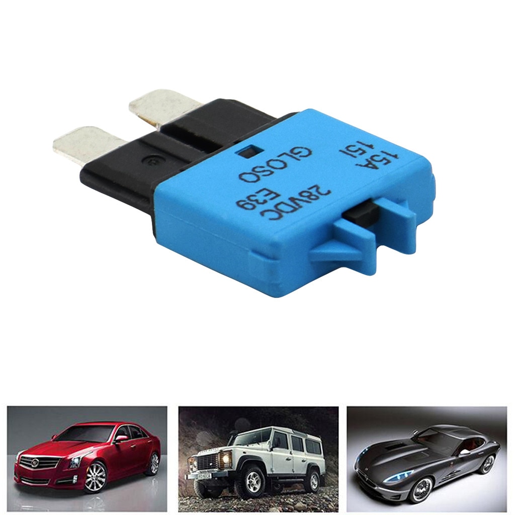 1pc Circuit Breaker Fuse 12V 24V Resettable 5-30A Marine Rally ATC Circuit Breakers 5.2mm wide blades compatible with ATC 1019