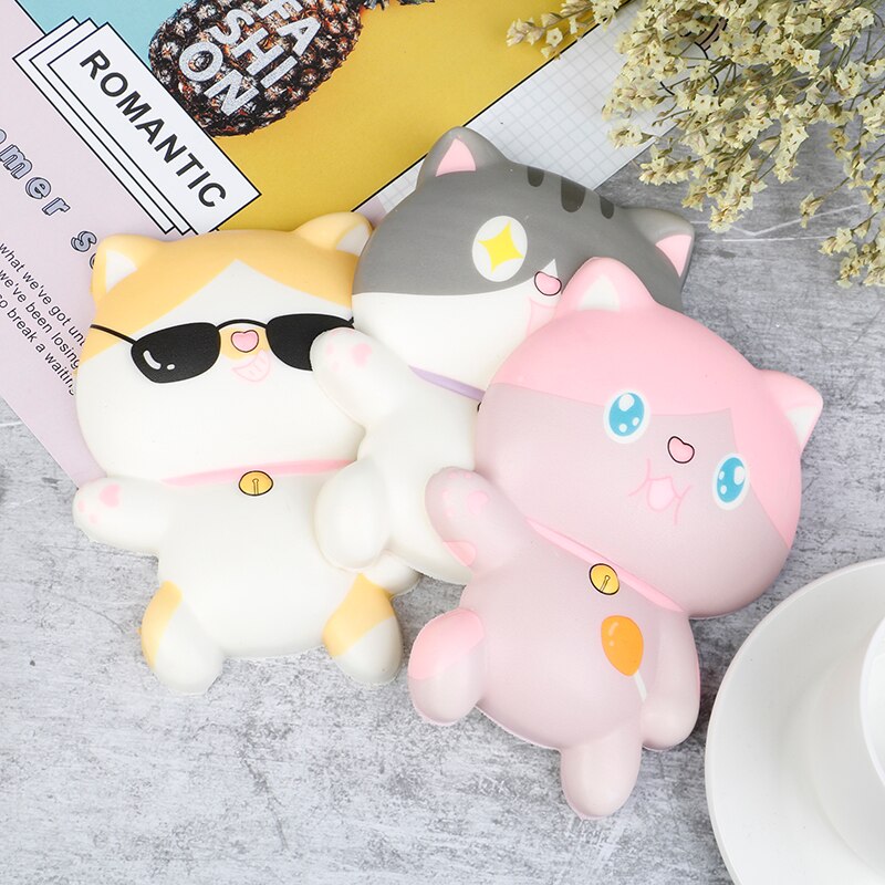 Creatieve Leuke Speelgoed Trage Rebound Half Cat Note Book Sticker Stress Relief Speelgoed