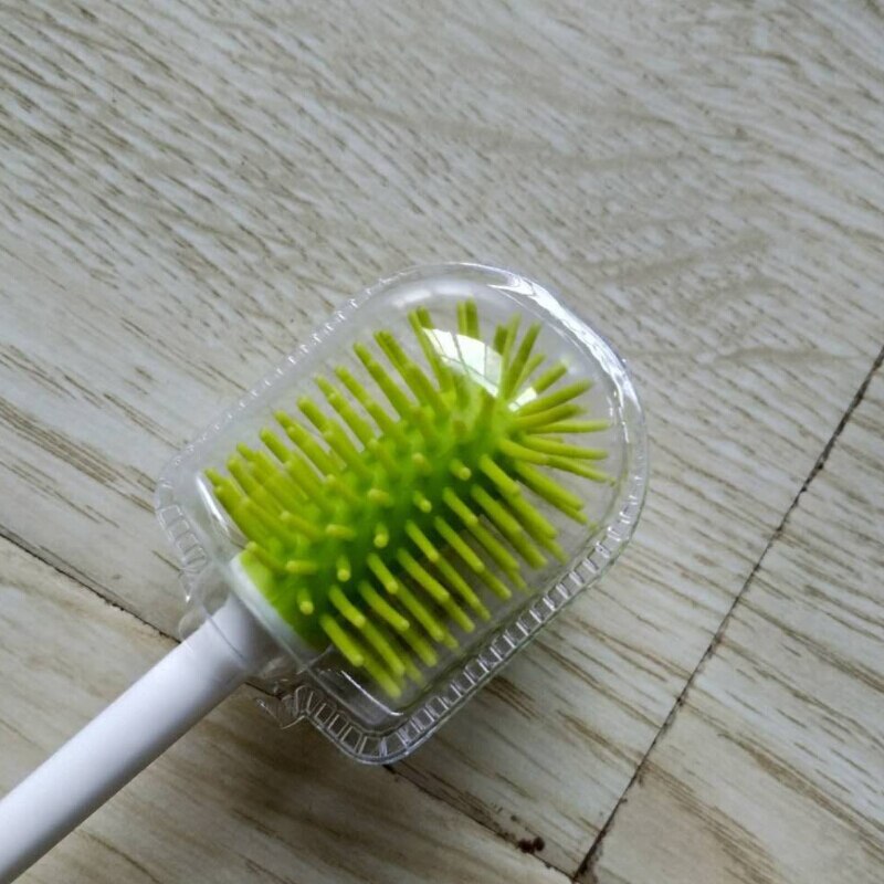 3 farben Baby Pinsel Für Nippel Auslauf Flasche Pinsel Reinigung Tasse Rohr freundlicher Fütterung Reinigung Pinsel Nippel Pinsel J0603