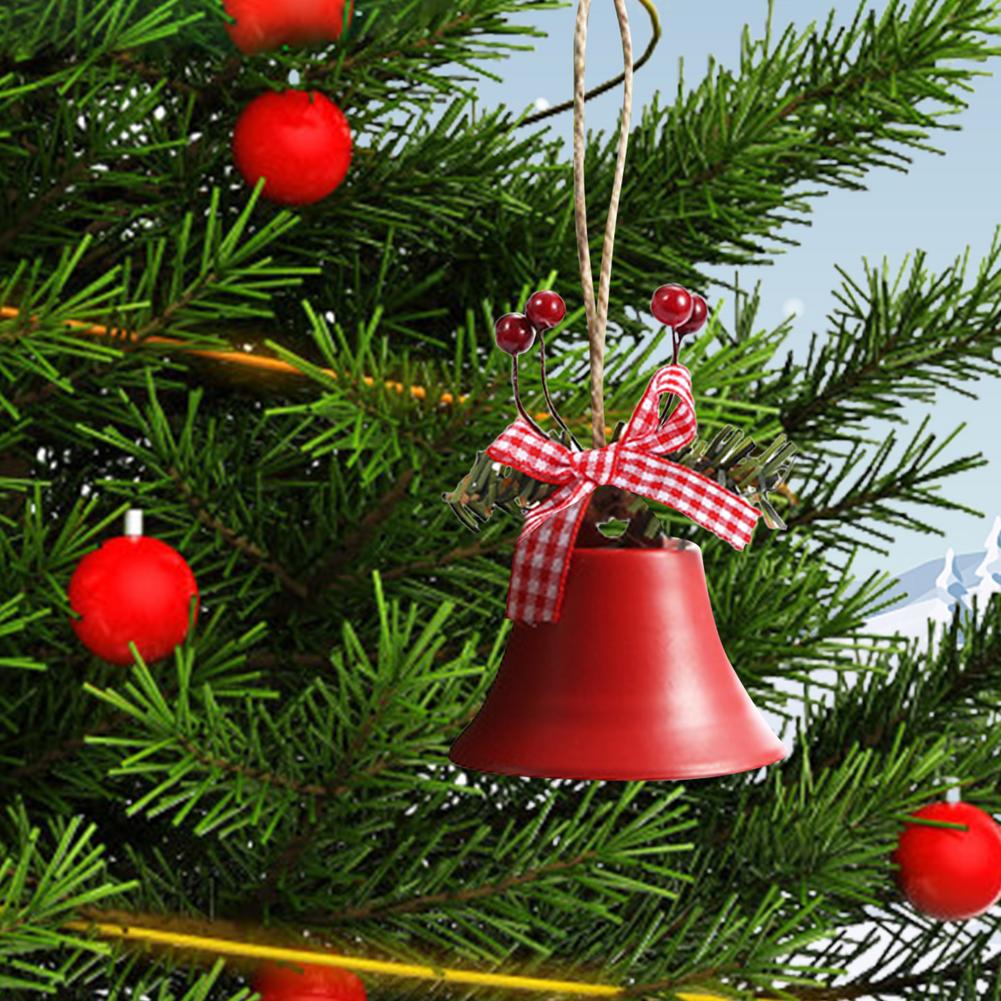 Campana de Navidad clásica de Metal, adorno para colgar del árbol, colgante para mesas, oficinas, dormitorios y fiestas