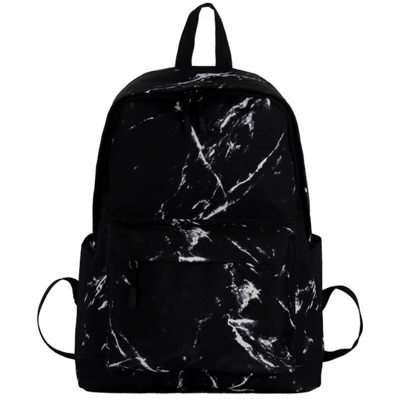 Sac à dos en toile pour femmes benviché pour adolescents filles sacs de grande capacité sacs à dos en marbre sac à dos femme sac d'école D65