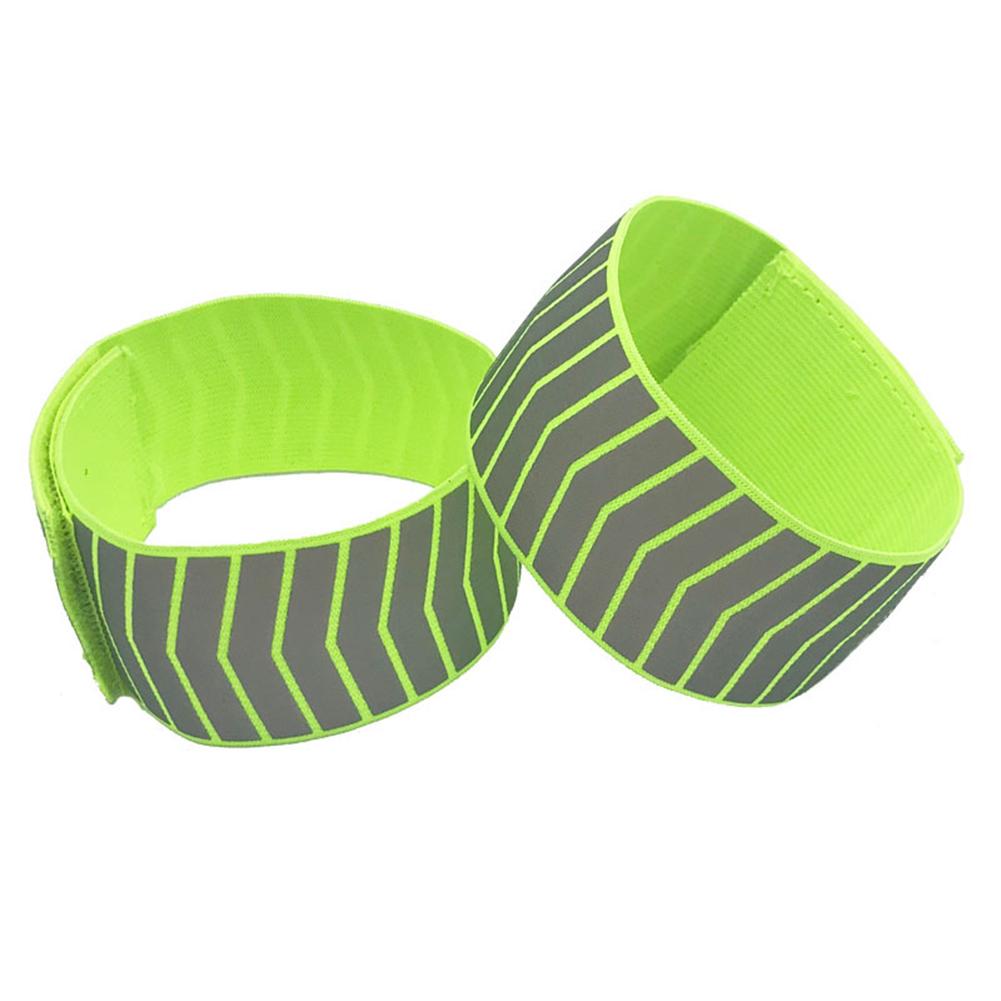 Running Cycling Reflective Strips Warning Bike Safety Bicycle Bind Pants Hand Leg Strap Reflective Tape Sports