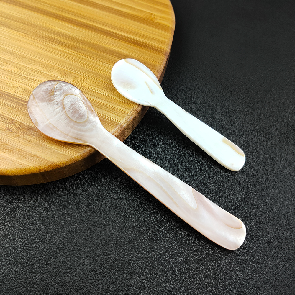 Cuchara Natural para dormir, cuchara para café, caviar, postre, mascarilla, 1 unidad, 9,2 cm/13cm