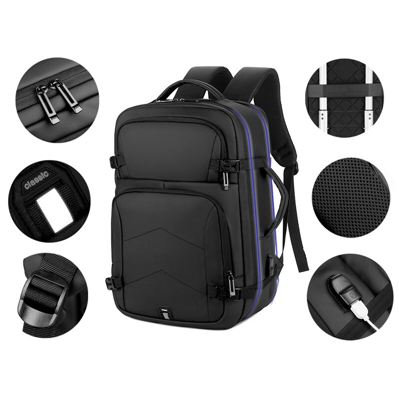 Multifunktions 15,6 zoll Laptop Wasserdichte USB Männer Rucksack Für Männer Tasche Schule Männlichen Notizbuch Anti Diebstahl Reise Rucksack Pack